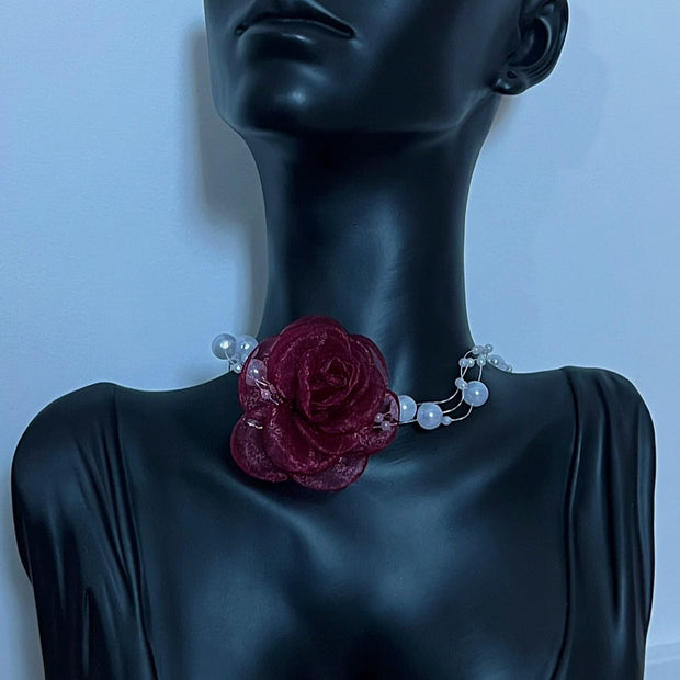 Collier Rose (plusieurs couleurs dispo)