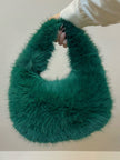 Sac à Main Fourrure Vert