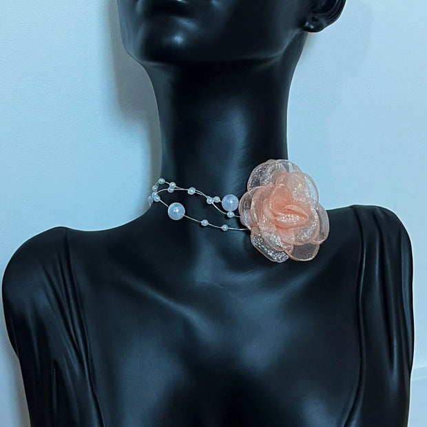 Collier Rose (plusieurs couleurs dispo)