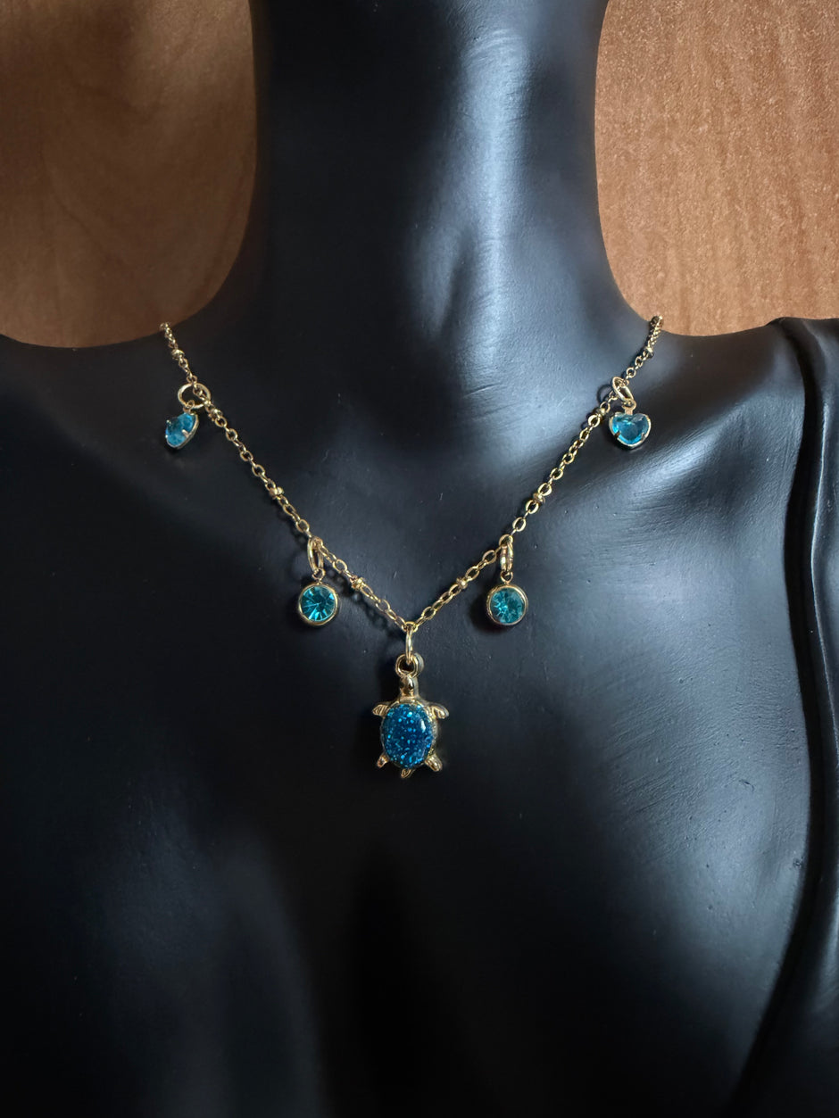 Collier Bleuté