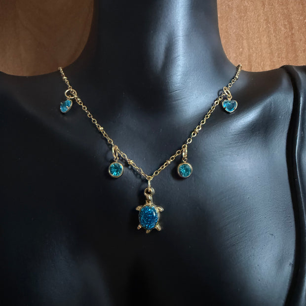 Collier Bleuté