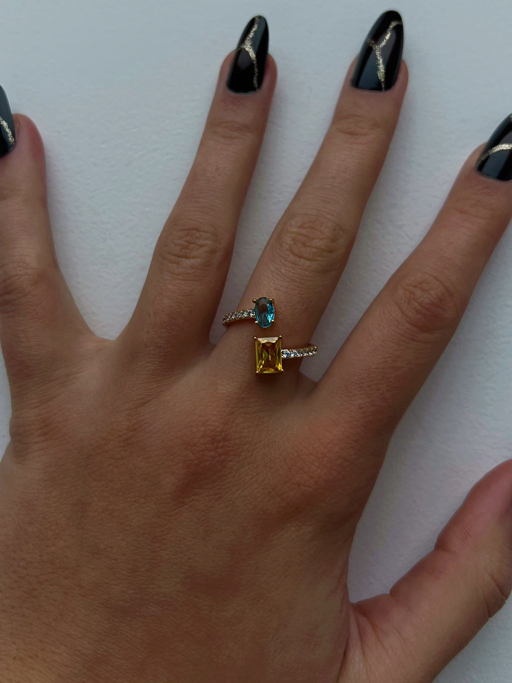 Bague Double Diamant (or)