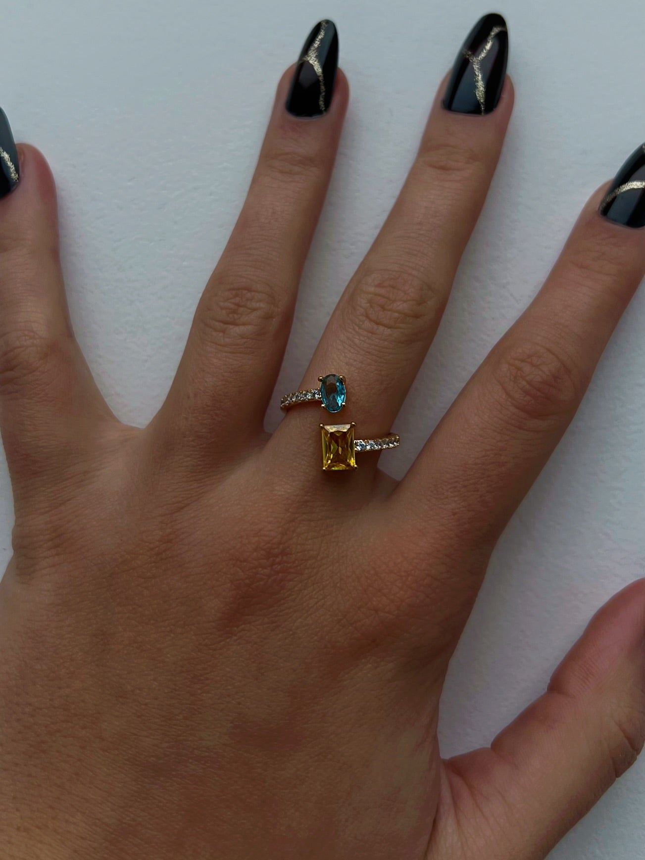 Bague Double Diamant (or)