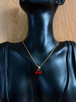 Collier cerise
