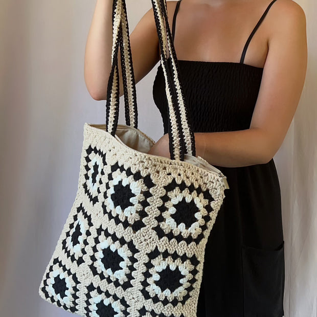 Sac Crochet Fait Main Beige