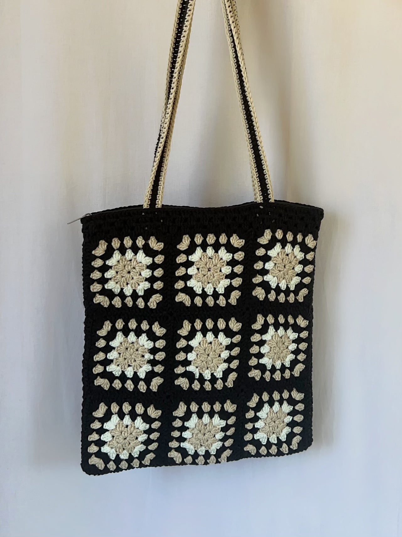 Sac Crochet Fait Main Noir