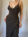 Robe Élégante Pailletée Dorée