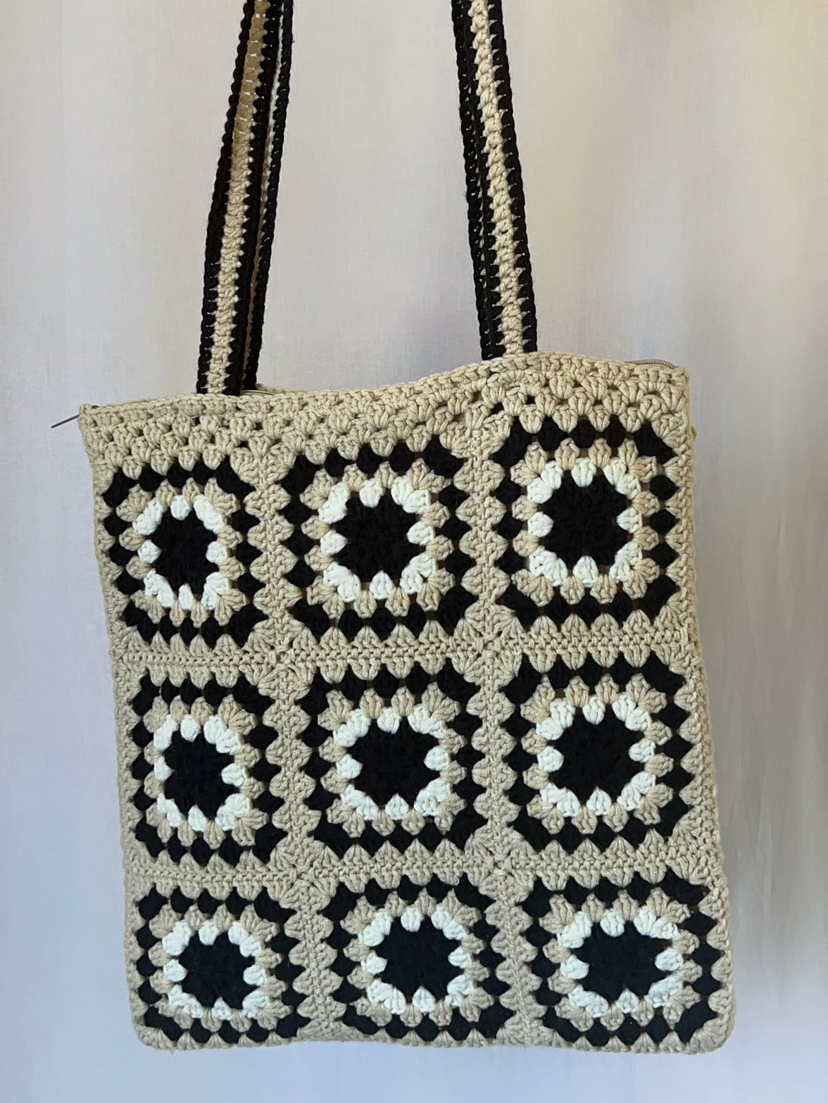 Sac Crochet Fait Main Beige