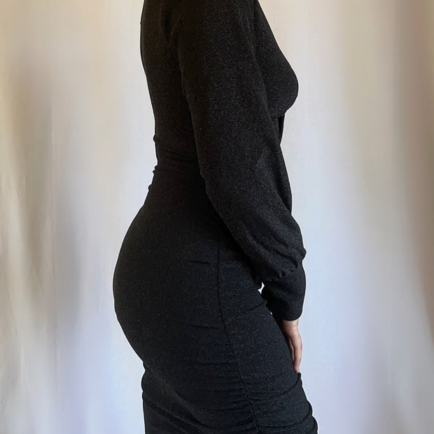 Robe Pailletée Noire