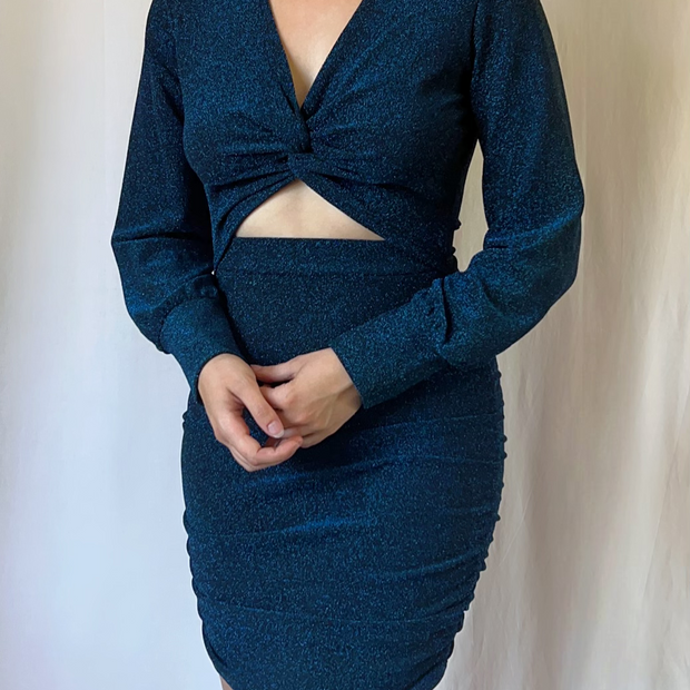 Robe Pailletée Bleue