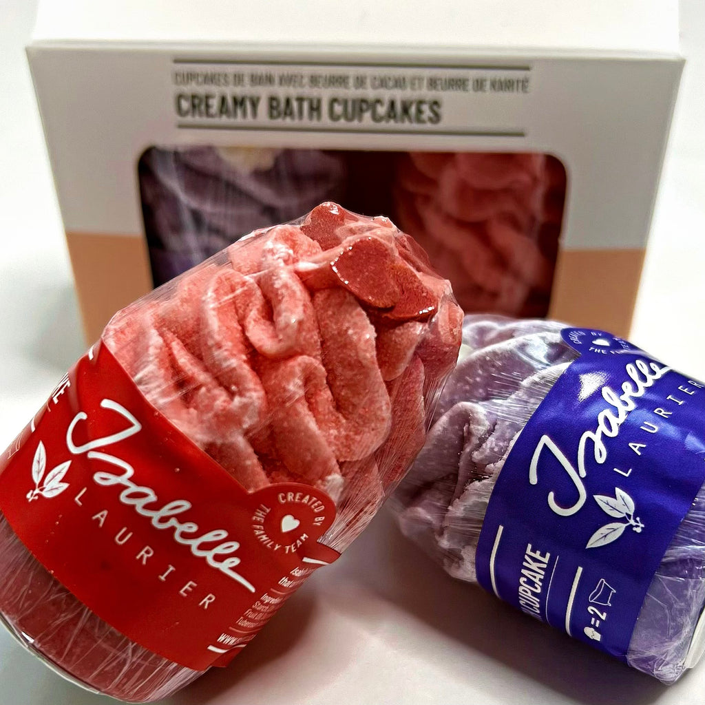 Coffret Cadeau - CupCake de Bain Fraise et Lavande