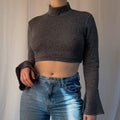 Crop Top Manches Évasées