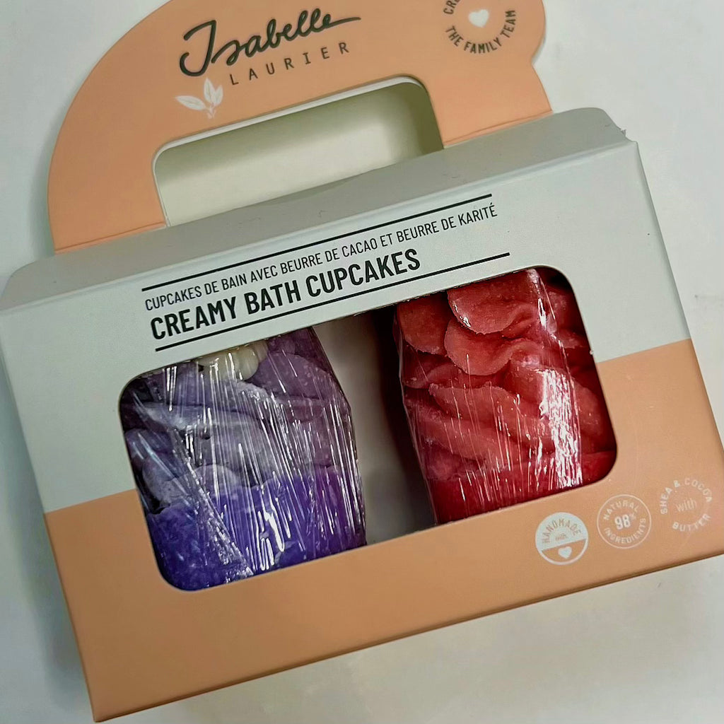 Coffret Cadeau - CupCake de Bain Fraise et Lavande