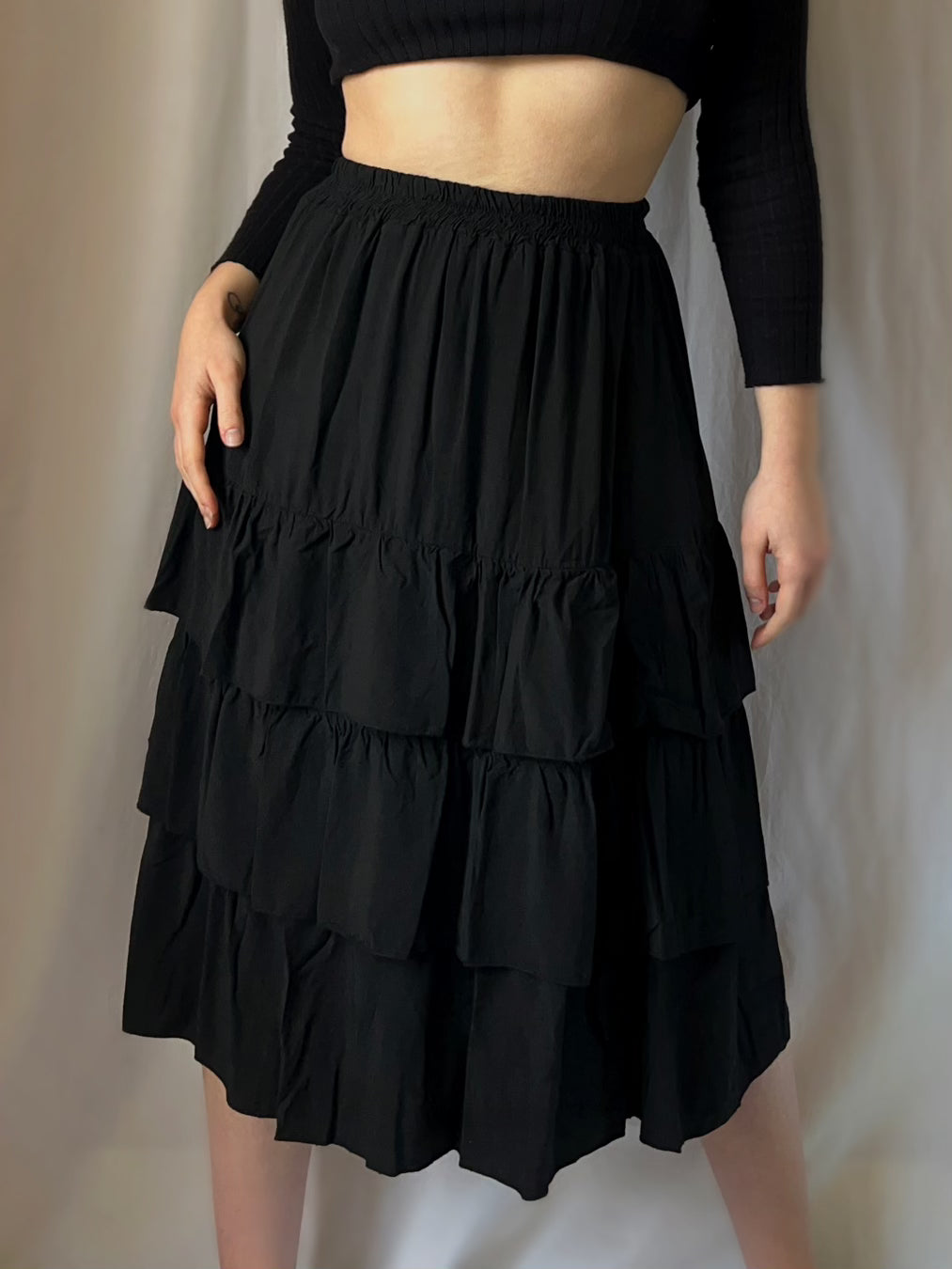 Jupe Longue Avec Volants